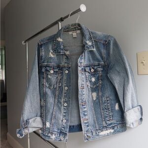 Refuge Light‎ Blue Distressed Jacket